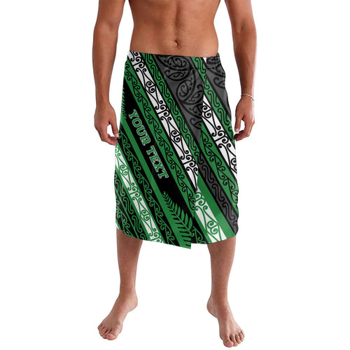Personalised Aotearoa Ngati Maniapoto Lavalava New Zealand Maori Tribal Fern Pattern
