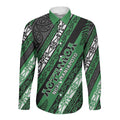 Personalised Aotearoa Ngati Maniapoto Long Sleeve Button Shirt New Zealand Maori Tribal Fern Pattern