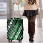 Aotearoa Ngati Maniapoto Luggage Cover New Zealand Maori Tribal Fern Pattern