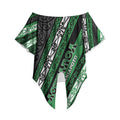 Personalised Aotearoa Ngati Maniapoto Off Shoulder Wrap Waist Top New Zealand Maori Tribal Fern Pattern