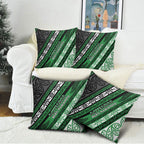 Aotearoa Ngati Maniapoto Pillow Cover New Zealand Maori Tribal Fern Pattern