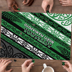 Aotearoa Ngati Maniapoto Puzzle New Zealand Maori Tribal Fern Pattern