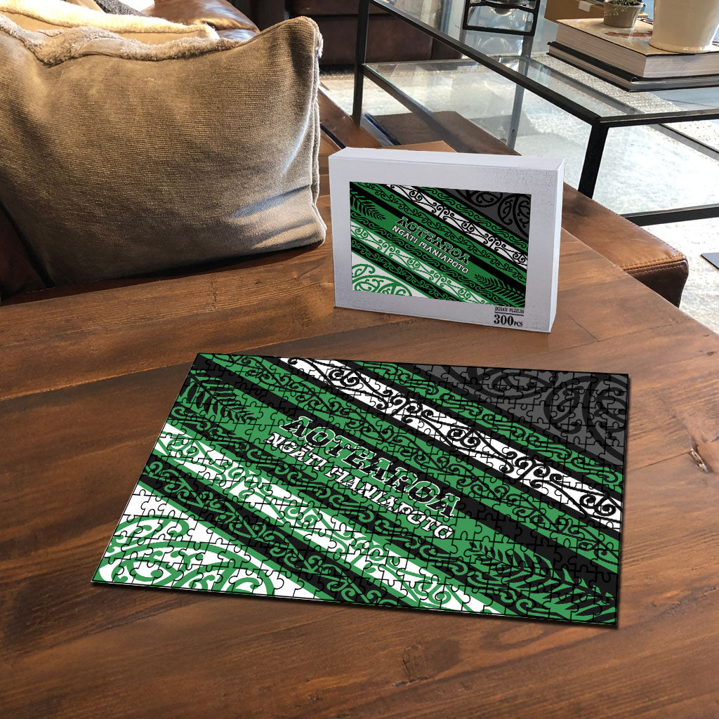 Aotearoa Ngati Maniapoto Puzzle New Zealand Maori Tribal Fern Pattern