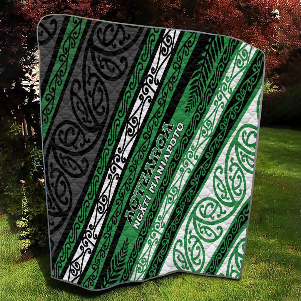 Aotearoa Ngati Maniapoto Quilt New Zealand Maori Tribal Fern Pattern
