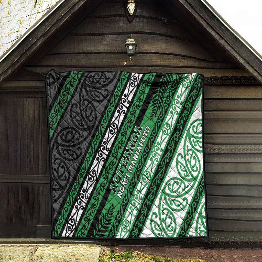 Aotearoa Ngati Maniapoto Quilt New Zealand Maori Tribal Fern Pattern