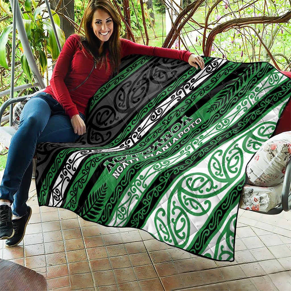 Aotearoa Ngati Maniapoto Quilt New Zealand Maori Tribal Fern Pattern