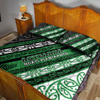 Aotearoa Ngati Maniapoto Quilt Bed Set New Zealand Maori Tribal Fern Pattern
