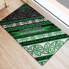Aotearoa Ngati Maniapoto Rubber Doormat New Zealand Maori Tribal Fern Pattern