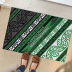 Aotearoa Ngati Maniapoto Rubber Doormat New Zealand Maori Tribal Fern Pattern