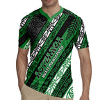 Personalised Aotearoa Ngati Maniapoto Rugby Jersey New Zealand Maori Tribal Fern Pattern