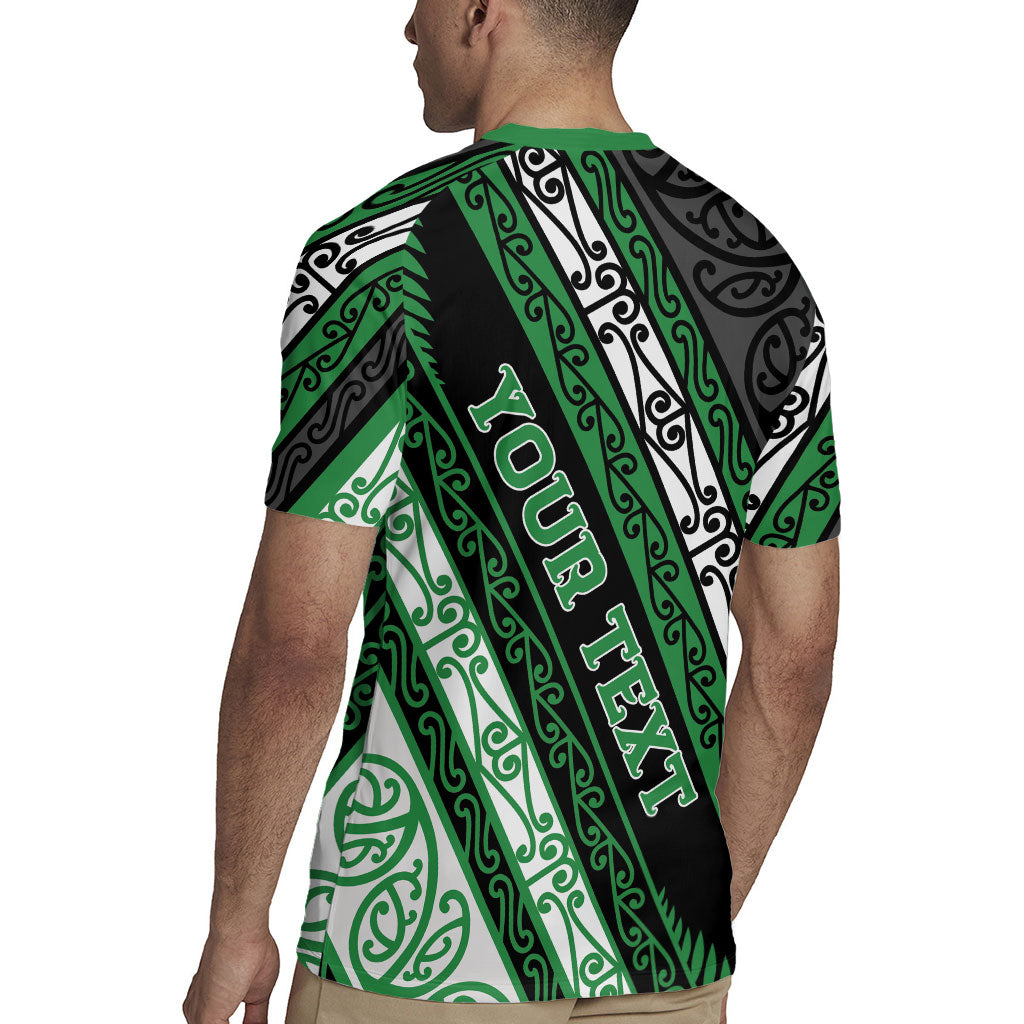 Personalised Aotearoa Ngati Maniapoto Rugby Jersey New Zealand Maori Tribal Fern Pattern