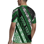 Personalised Aotearoa Ngati Maniapoto Rugby Jersey New Zealand Maori Tribal Fern Pattern