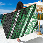 Aotearoa Ngati Maniapoto Sarong New Zealand Maori Tribal Fern Pattern