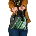 Aotearoa Ngati Maniapoto Shoulder Handbag New Zealand Maori Tribal Fern Pattern