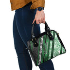 Aotearoa Ngati Maniapoto Shoulder Handbag New Zealand Maori Tribal Fern Pattern