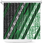 Aotearoa Ngati Maniapoto Shower Curtain New Zealand Maori Tribal Fern Pattern