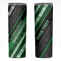 Personalised Aotearoa Ngati Maniapoto Skinny Tumbler New Zealand Maori Tribal Fern Pattern