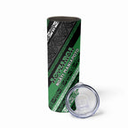 Personalised Aotearoa Ngati Maniapoto Skinny Tumbler New Zealand Maori Tribal Fern Pattern