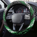 Aotearoa Ngati Maniapoto Steering Wheel Cover New Zealand Maori Tribal Fern Pattern