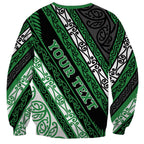 Personalised Aotearoa Ngati Maniapoto Sweatshirt New Zealand Maori Tribal Fern Pattern