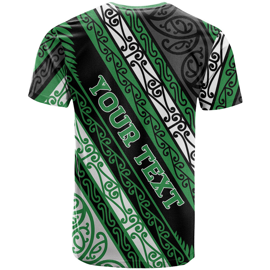 Personalised Aotearoa Ngati Maniapoto T Shirt New Zealand Maori Tribal Fern Pattern