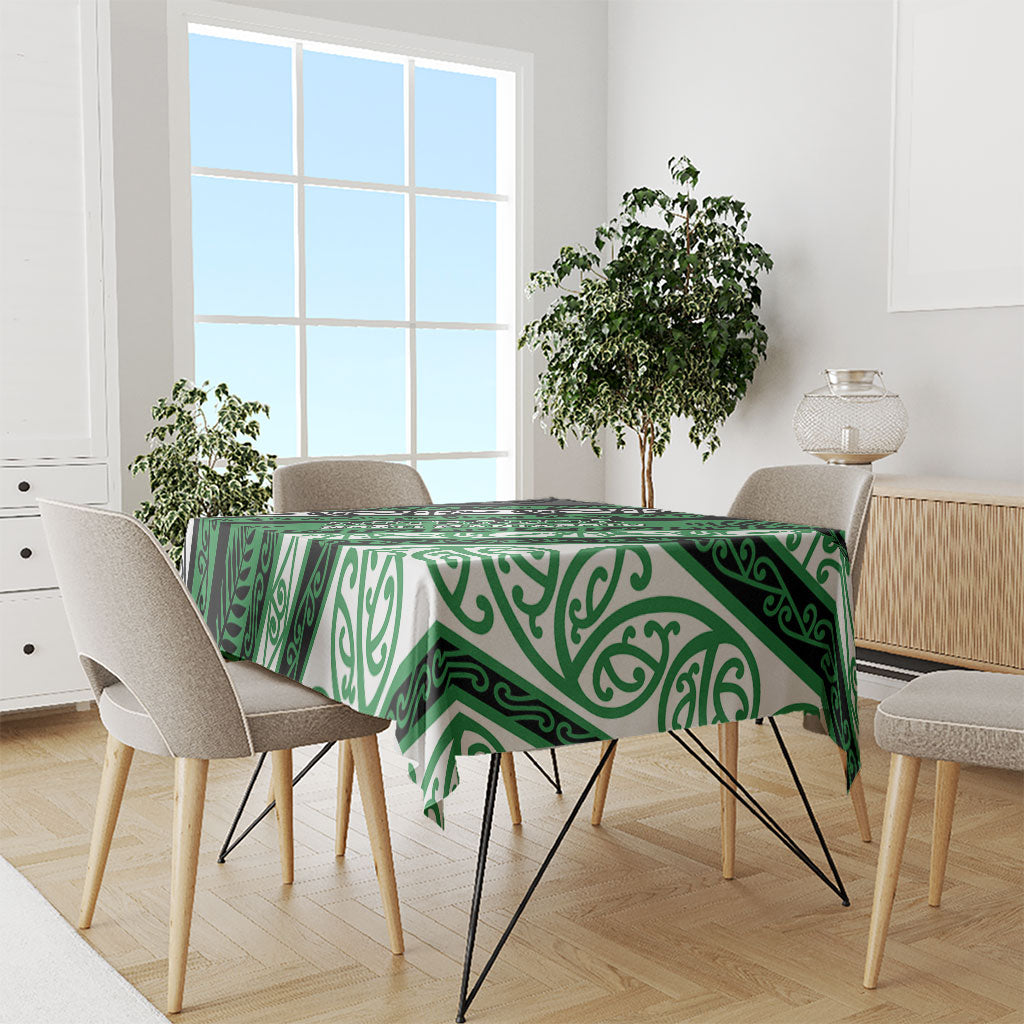 Aotearoa Ngati Maniapoto Tablecloth New Zealand Maori Tribal Fern Pattern