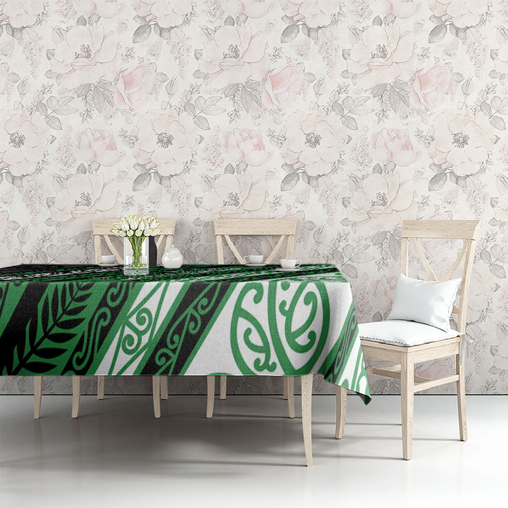 Aotearoa Ngati Maniapoto Tablecloth New Zealand Maori Tribal Fern Pattern