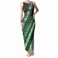 Personalised Aotearoa Ngati Maniapoto Tank Maxi Dress New Zealand Maori Tribal Fern Pattern