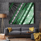 Aotearoa Ngati Maniapoto Tapestry New Zealand Maori Tribal Fern Pattern