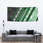 Aotearoa Ngati Maniapoto Tapestry New Zealand Maori Tribal Fern Pattern