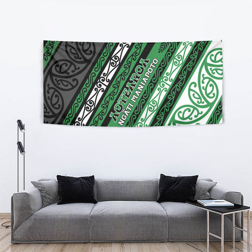 Aotearoa Ngati Maniapoto Tapestry New Zealand Maori Tribal Fern Pattern