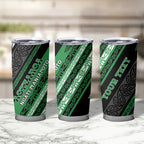 Personalised Aotearoa Ngati Maniapoto Tumbler Cup New Zealand Maori Tribal Fern Pattern
