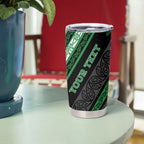 Personalised Aotearoa Ngati Maniapoto Tumbler Cup New Zealand Maori Tribal Fern Pattern