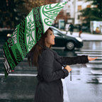 Aotearoa Ngati Maniapoto Umbrella New Zealand Maori Tribal Fern Pattern