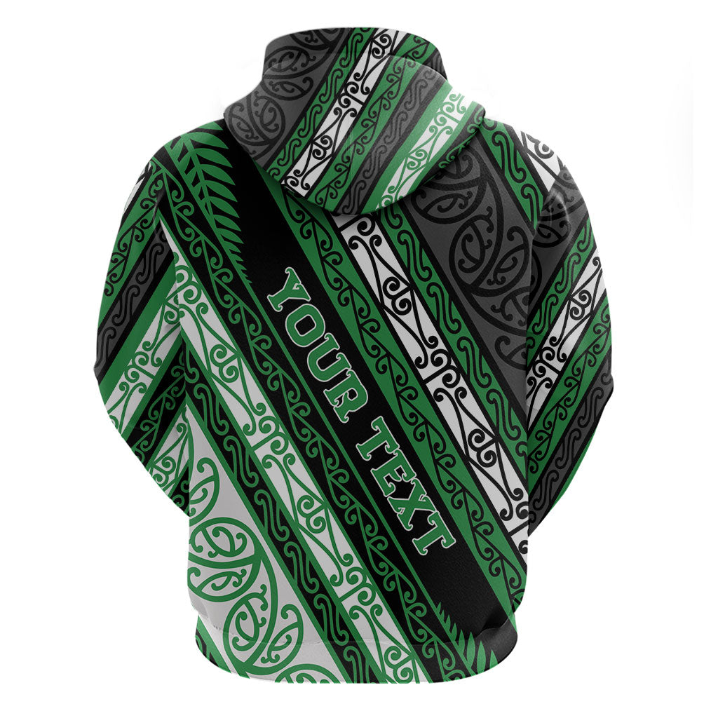 Personalised Aotearoa Ngati Maniapoto Zip Hoodie New Zealand Maori Tribal Fern Pattern