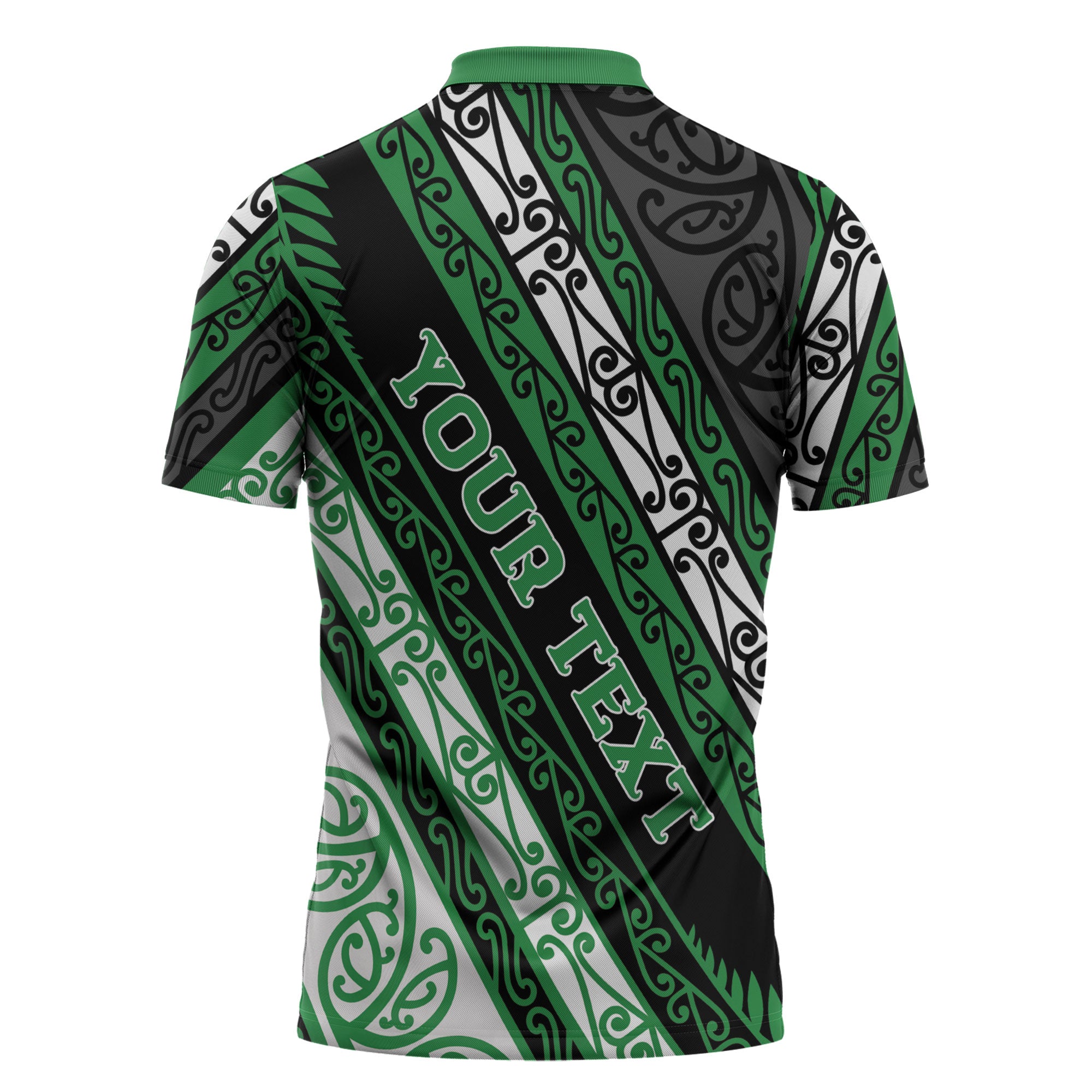 Personalised Aotearoa Ngati Maniapoto Zipper Polo Shirt New Zealand Maori Tribal Fern Pattern