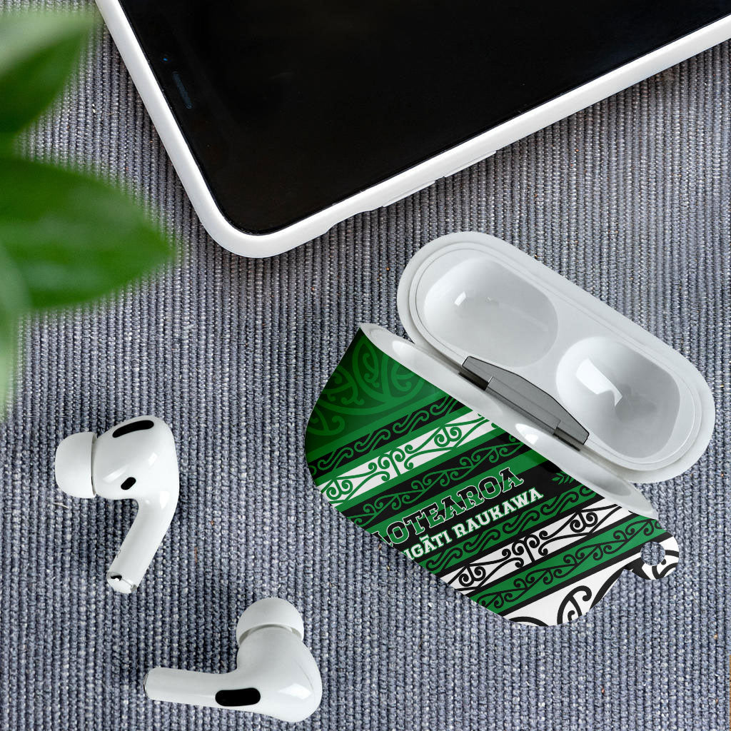 Aotearoa Ngati Raukawa AirPods Case New Zealand Maori Tribal Fern Pattern