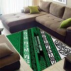 Aotearoa Ngati Raukawa Area Rug New Zealand Maori Tribal Fern Pattern