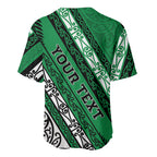 Personalised Aotearoa Ngati Raukawa Baseball Jersey New Zealand Maori Tribal Fern Pattern