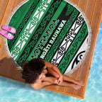 Aotearoa Ngati Raukawa Beach Blanket New Zealand Maori Tribal Fern Pattern