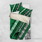 Aotearoa Ngati Raukawa Bedding Set New Zealand Maori Tribal Fern Pattern