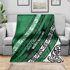 Aotearoa Ngati Raukawa Blanket New Zealand Maori Tribal Fern Pattern