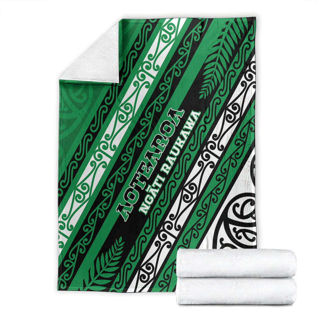 Aotearoa Ngati Raukawa Blanket New Zealand Maori Tribal Fern Pattern