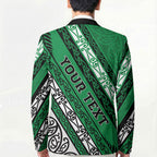 Personalised Aotearoa Ngati Raukawa Blazer New Zealand Maori Tribal Fern Pattern