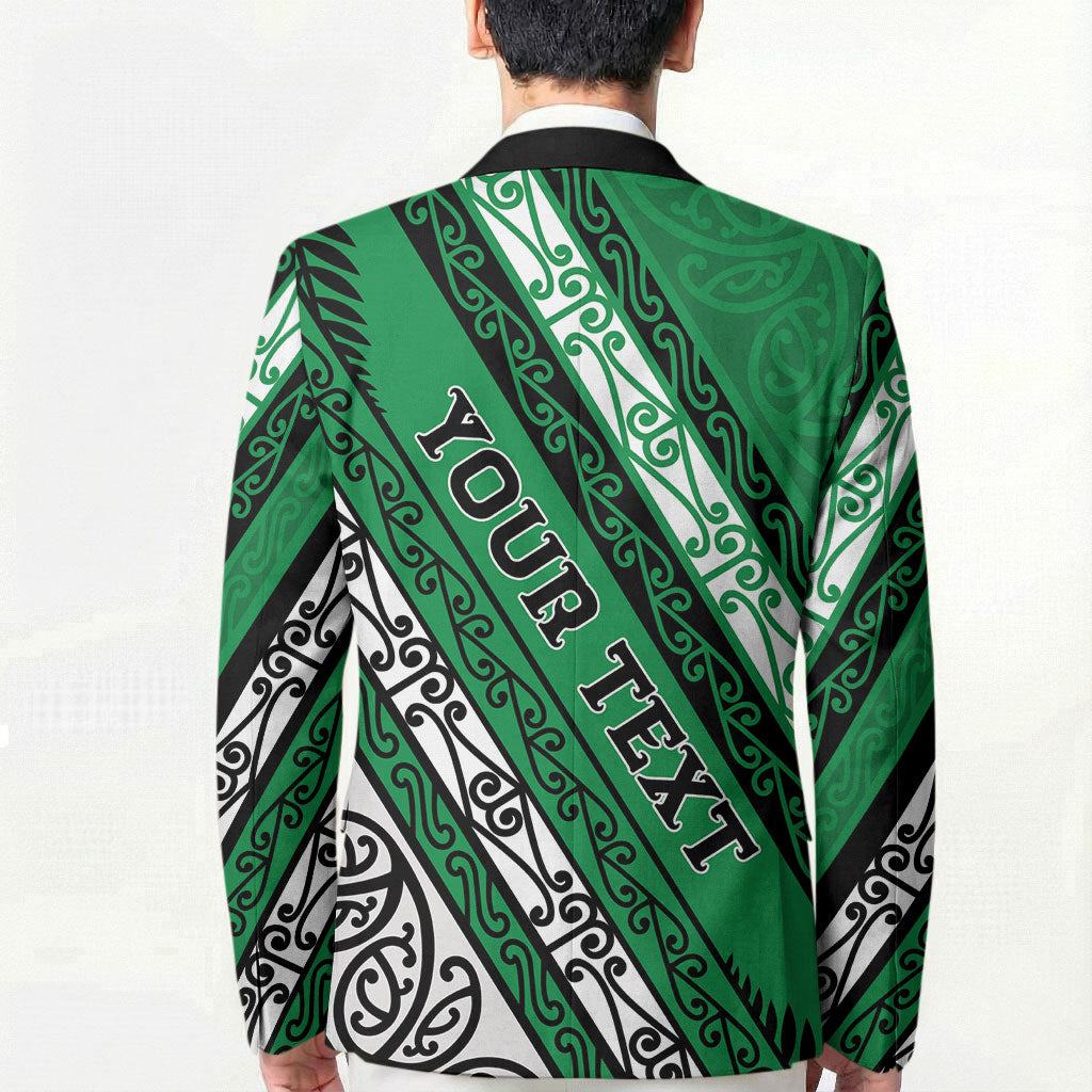 Personalised Aotearoa Ngati Raukawa Blazer New Zealand Maori Tribal Fern Pattern