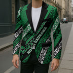 Personalised Aotearoa Ngati Raukawa Blazer New Zealand Maori Tribal Fern Pattern