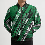 Personalised Aotearoa Ngati Raukawa Bomber Puffer Jacket New Zealand Maori Tribal Fern Pattern