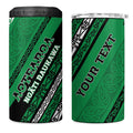Personalised Aotearoa Ngati Raukawa 4 in 1 Can Cooler Tumbler New Zealand Maori Tribal Fern Pattern