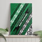 Aotearoa Ngati Raukawa Canvas Wall Art New Zealand Maori Tribal Fern Pattern