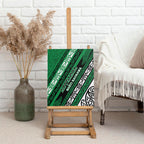 Aotearoa Ngati Raukawa Canvas Wall Art New Zealand Maori Tribal Fern Pattern